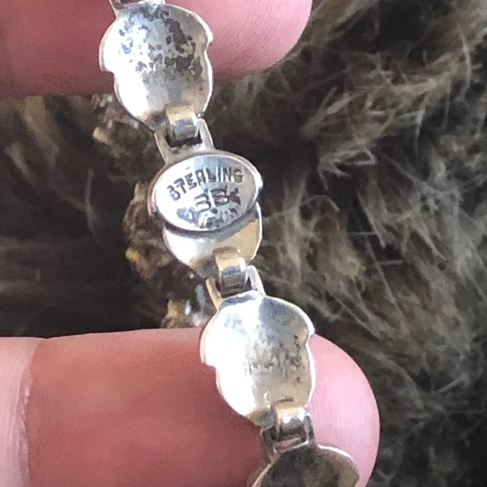 Antique Art Deco Binder Brothers sterling bracelet